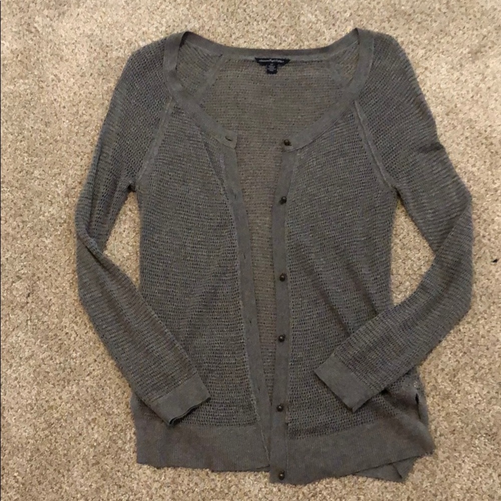 American Eagle Outfitters Grey Cardigan XS
